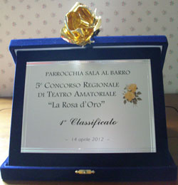 1° Premio "La Rosa d'oro 2012" - Due dozzine di rose scarlatte